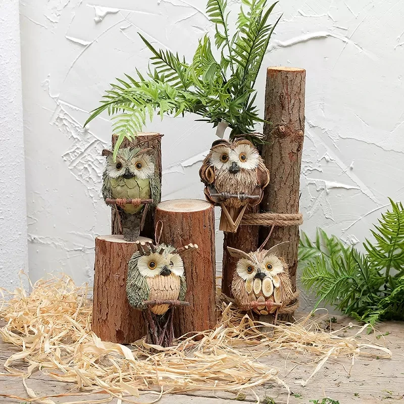 

Owl decoration Nature Corner Kindergarten plant corner garden layout