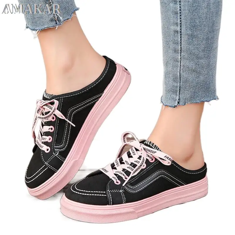 

Trainers Lace Up Flat New Designer Platform Sneakers Women Vulcanize Shoes Tenis Feminino Casual Female Shoes