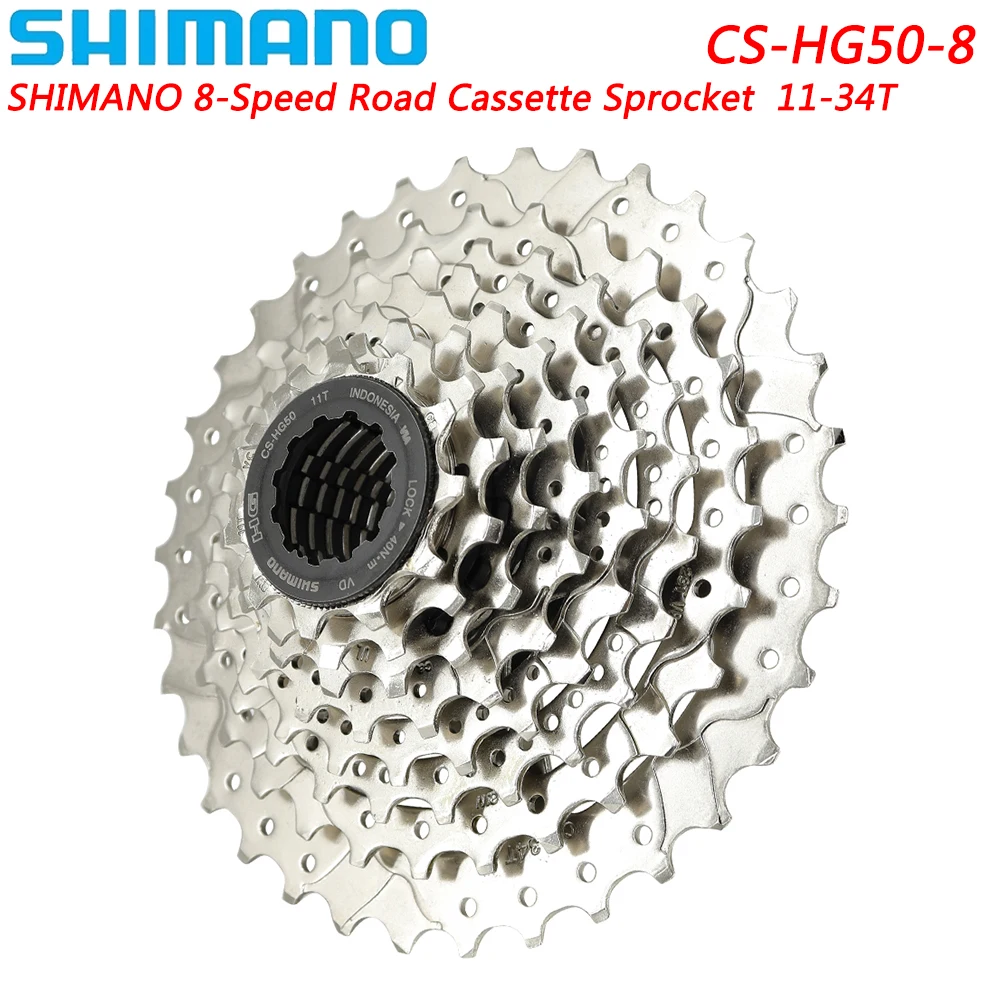 

SHIMANO CLARIS CS-HG50 8 Speed Road Cassette Sprocket for Road Bike 11-34T Freewheel Flywheel Original Bicycle Parts