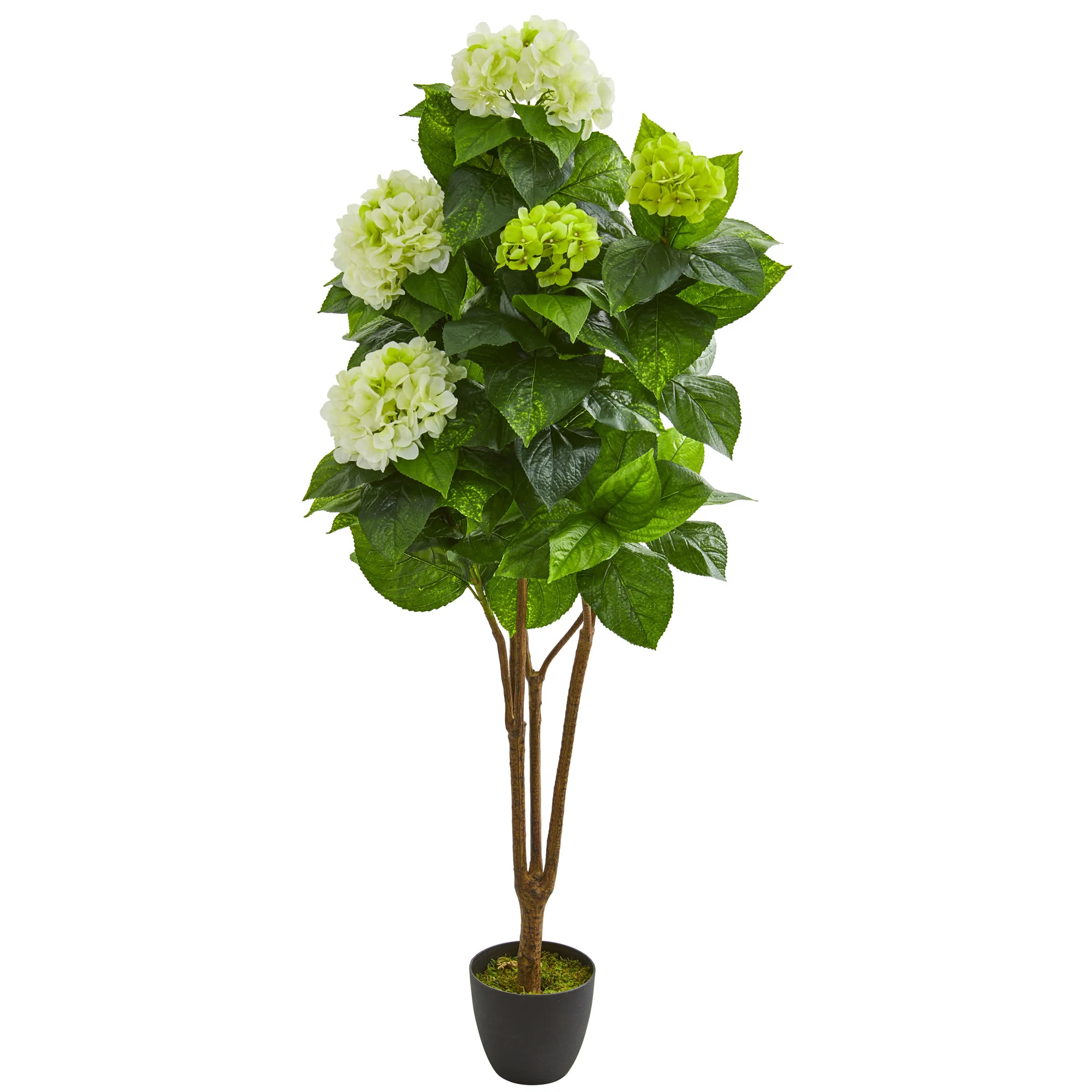 

Free shipping 5' Hydrangea Plastic Artificial Plant Green