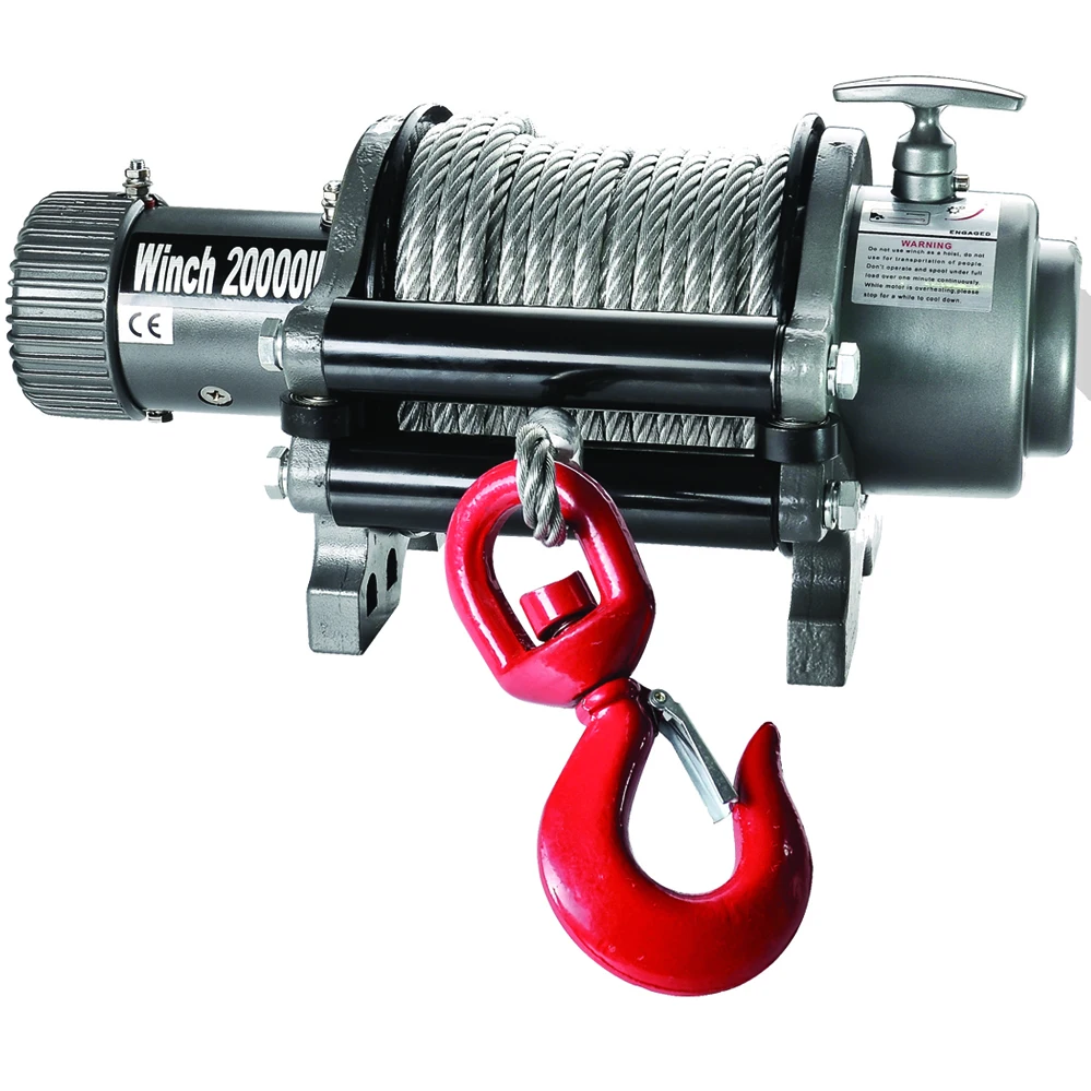 

Heavy duty DC 12V 24V 20000 lbs 10 ton vehicle car truck electric winch