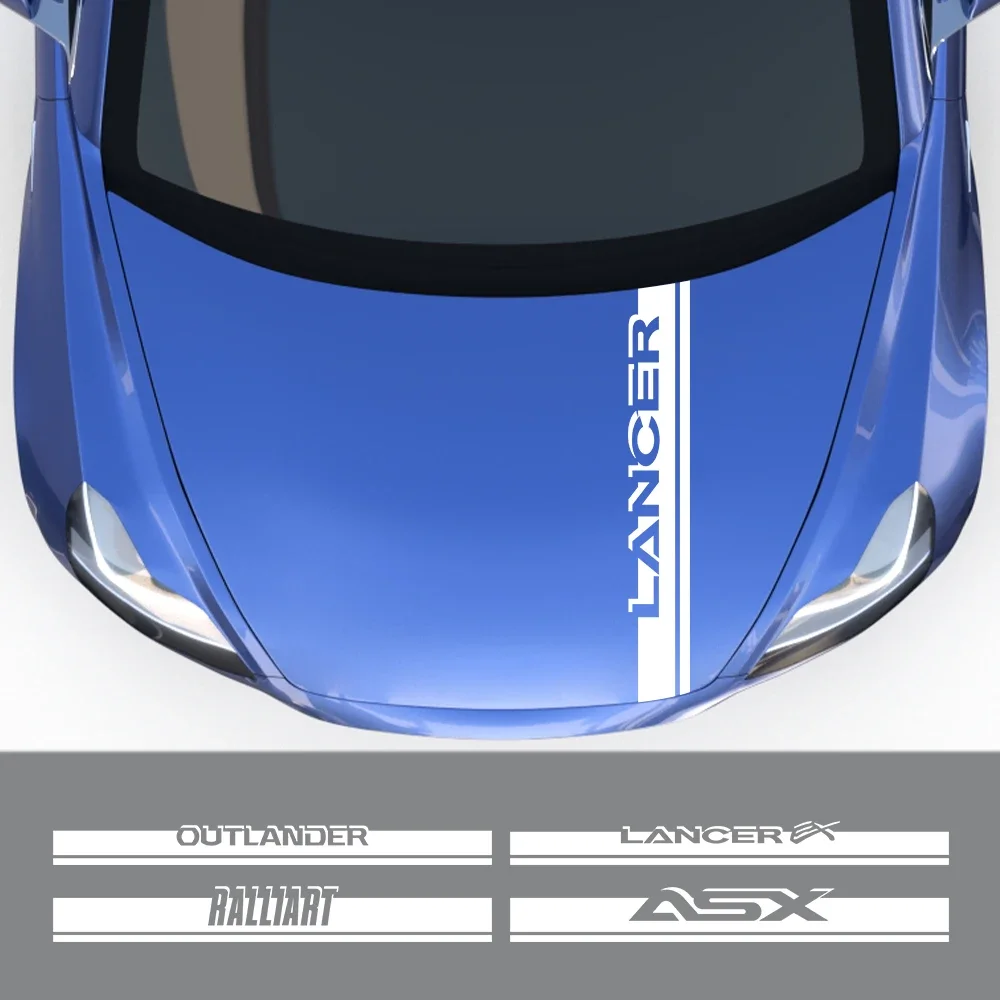 Новая стильная наклейка для Lancer EX Outlander ASX Ralliart Colt Delica Evolution X накладка на капот
