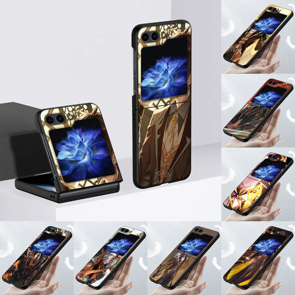 Zhong li Genshin ударопрочный игровой чехол для сотового телефона Samsung Galaxy Z Flip6 Flip5