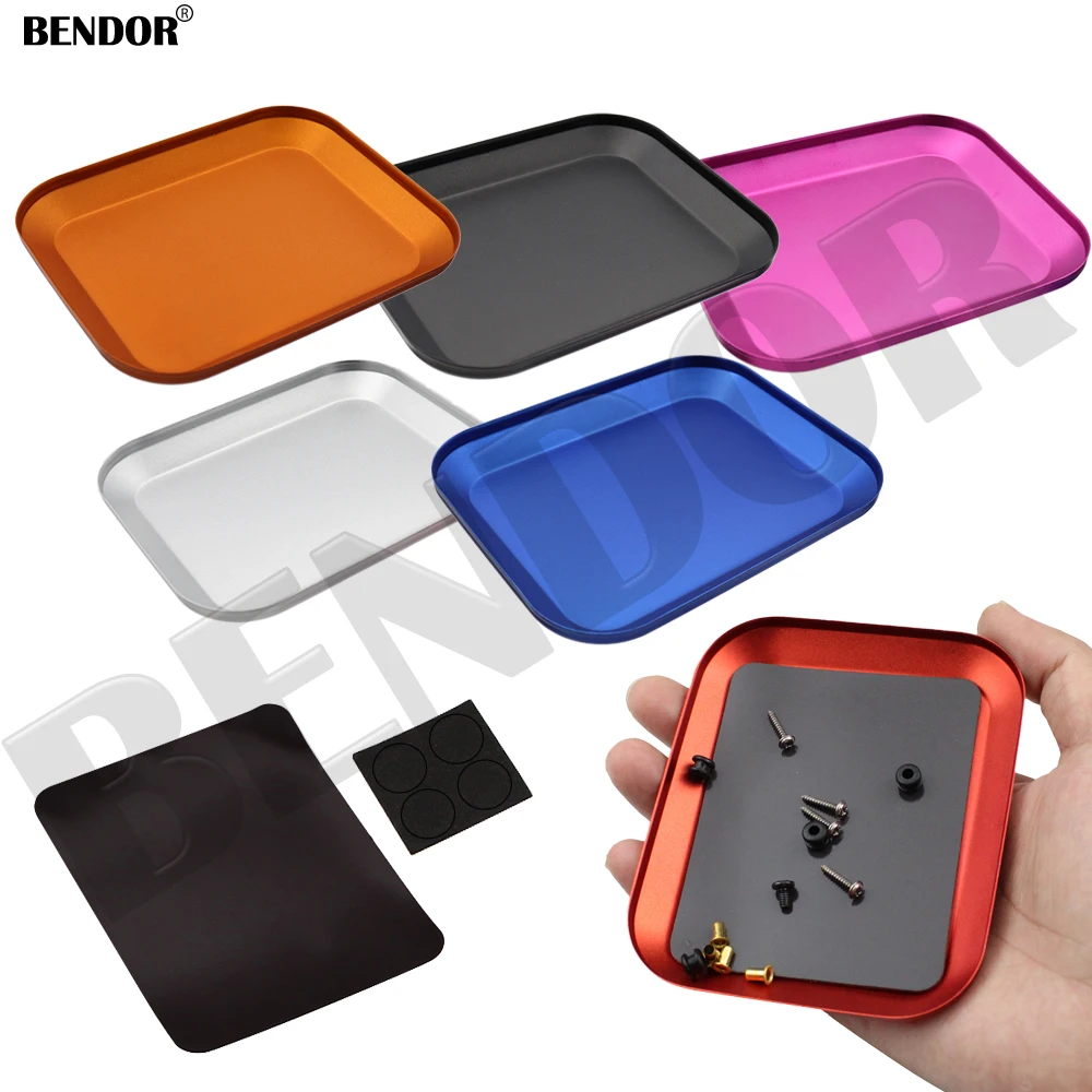 

Tray Tools Alloy Magnetic Pad Screw Tray Small Screw Plate Storage Box For RC Phone Car Repair Tools Mobile Repair Screw Mat