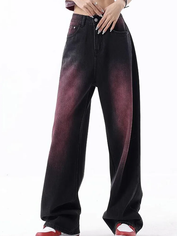 Casual High Waist Jeans Loose Wide Leg Pants 2023 Summer New Korean Fashion Women'S Clothing