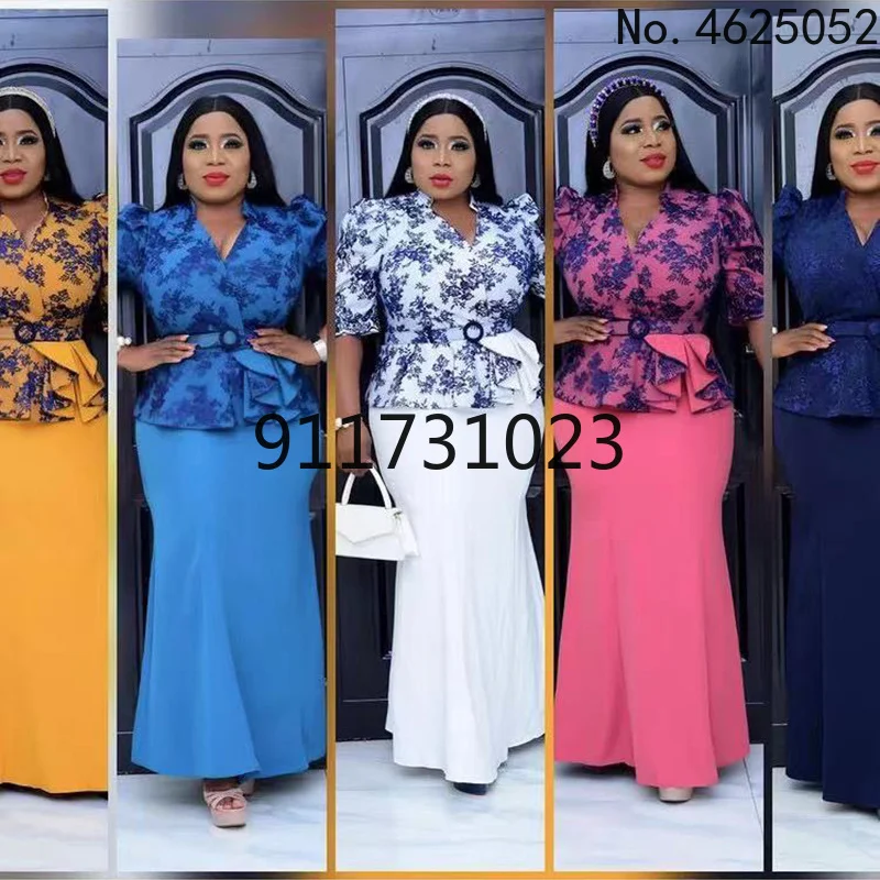 

Длинные африканские платья для женщин, африканская одежда Дашики, модное платье до пола с принтом и рукавом 3/4, рождественское платье, африк...