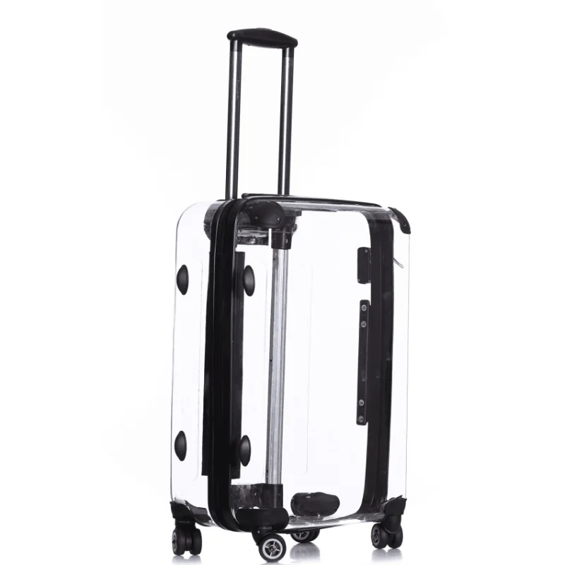 

Double Side Transparent High Quality Luxury Luggage Customized Design Trolley Suitcase