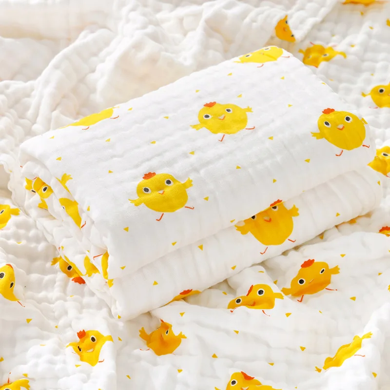 

110*110cm 4 layer Baby Cotton blanket muslin blankets baby swaddle Wrap for Infant Toddler Boys Girls Gauze