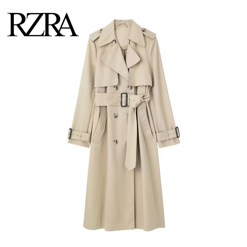 Новинка Осень-зима RZRA2024 женская одежда классический стиль элегантный отворот с