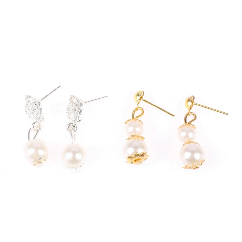 

Fashion Pearl Necklace Earrings Set Doll Jewelry For Doll DIY Toy Handmade Exquisite Dolls Accessories