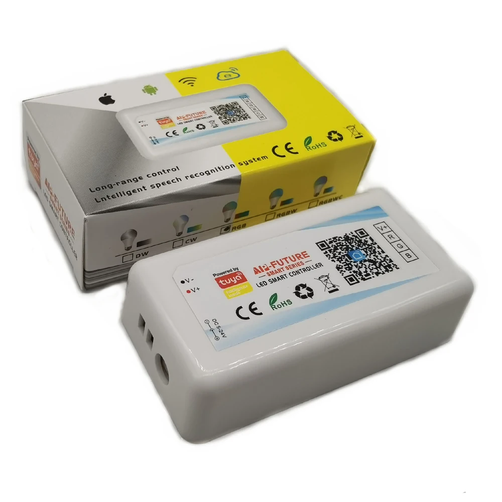 Умный контроллер для светодиодных лент Alexa Google Home регулятор яркости и таймера 5-24