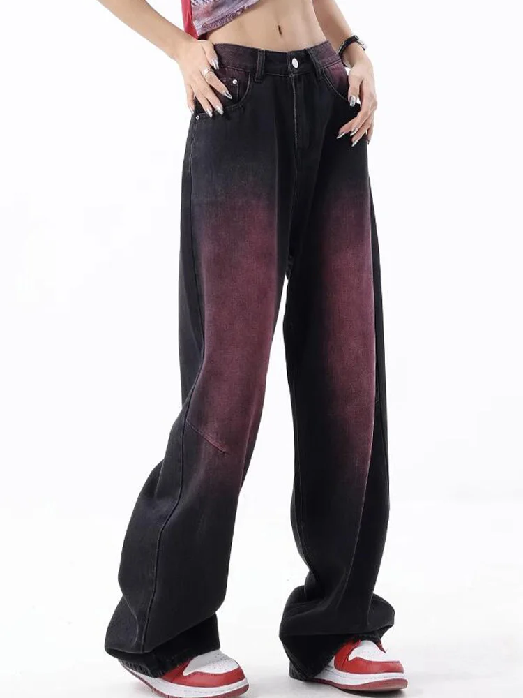 Casual High Waist Jeans Loose Wide Leg Pants 2023 Summer New Korean Fashion Women'S Clothing