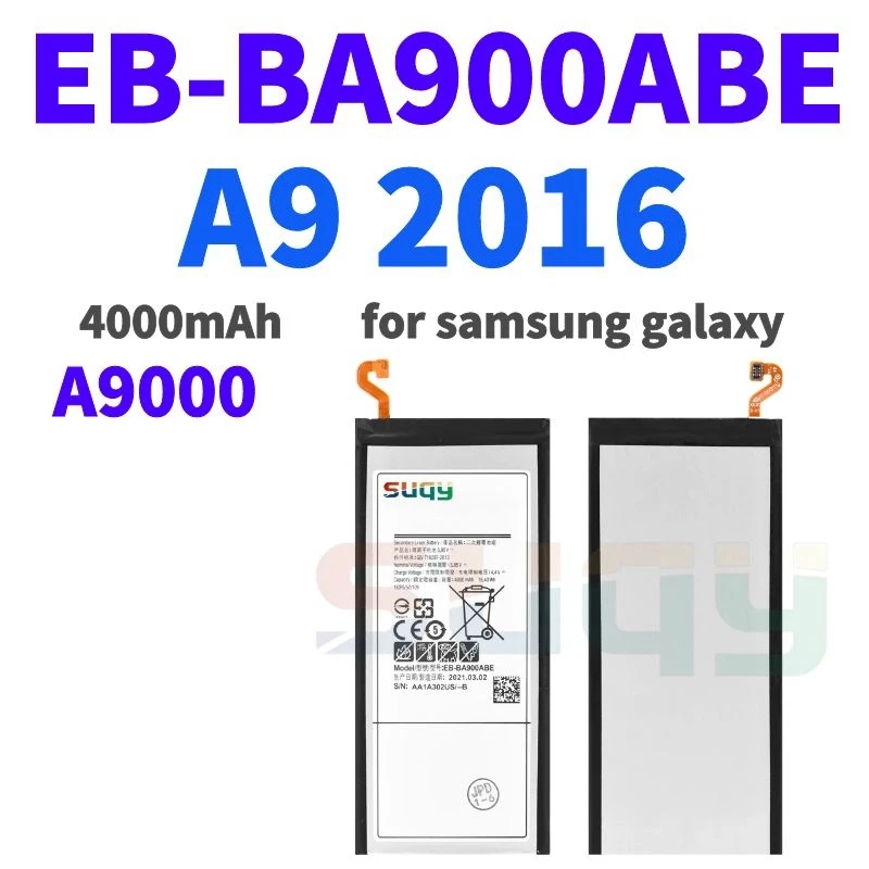 

4000mAh EB-BA900ABE Phone Replacement Battery for Samsung Galaxy A9 2016 A9000 Bateria for Galaxy A9 (2016) A9000 Batterie Tools