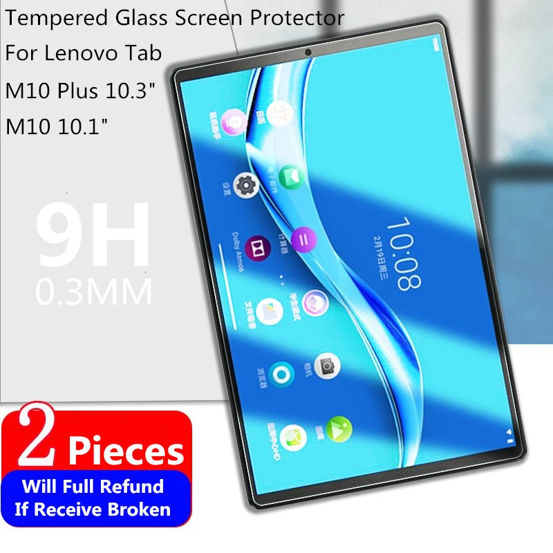 

[2-Pack] Screen Protector for Lenovo Tab M10 Plus FHD/Lenovo Tab K10 (TB-X6C6X) 10.3'' HD Anti-Scratch Anti-Fingerprint NoBubble