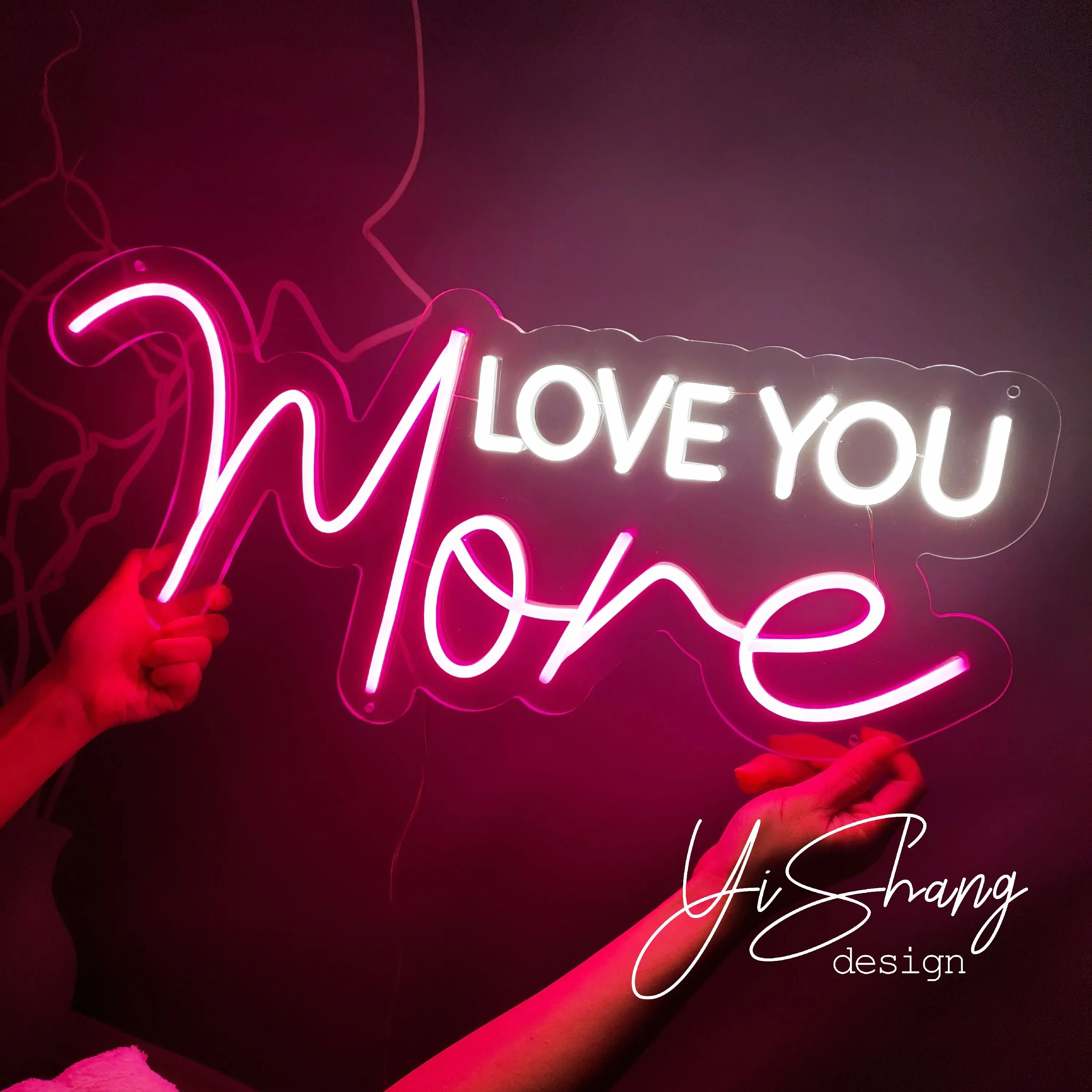 LOVE YOU Custom Neon Sign Wedding Party Customize Flex LED Neon Lights Rome Decoration Wall Hanging Name Sign Neon Sign Logo Wal