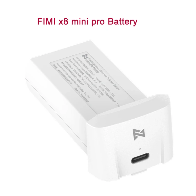 FIMI X8 Mini Drone Pro Battery Original Smart Batterie RC Quadcopter Spare Part Bateria Rechargeable LiPo 2S Battery