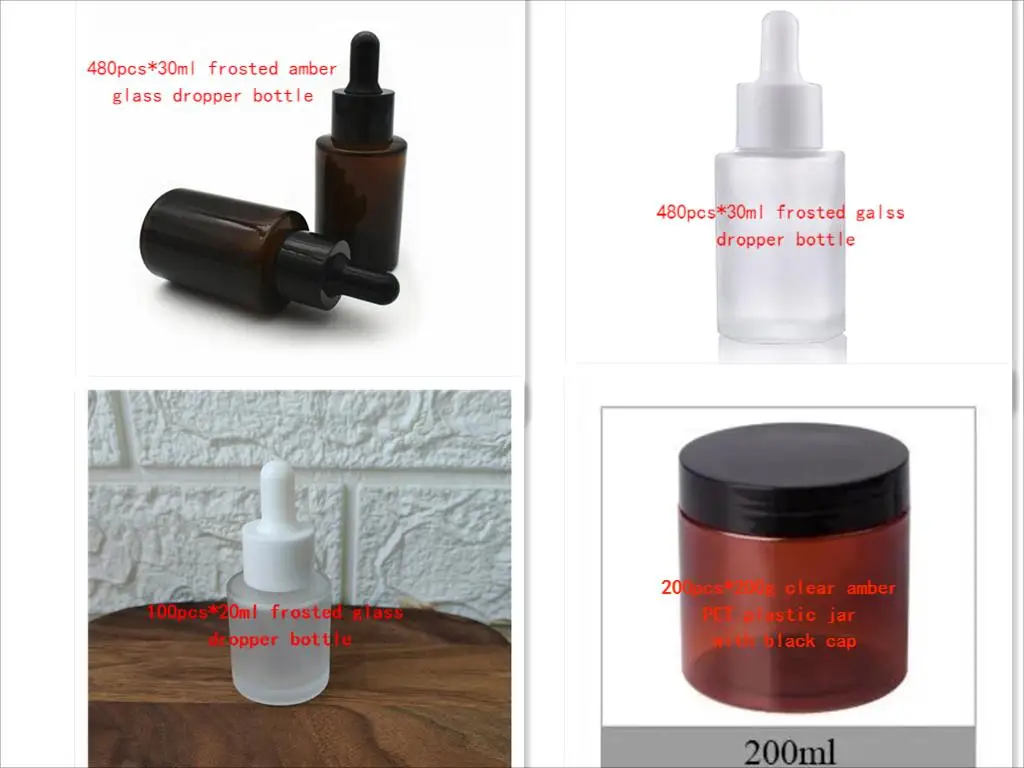 

20ml 30ml 200g Matte White Glass Bottles with Dropper Pipette Cosmetiquera Liquid Gars Mini Perfumes Dispensers Packaging