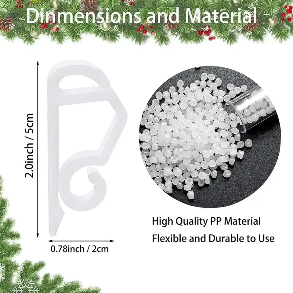 10-100 шт. зажим для рождественского светильника уличный дренажный крючок канавы