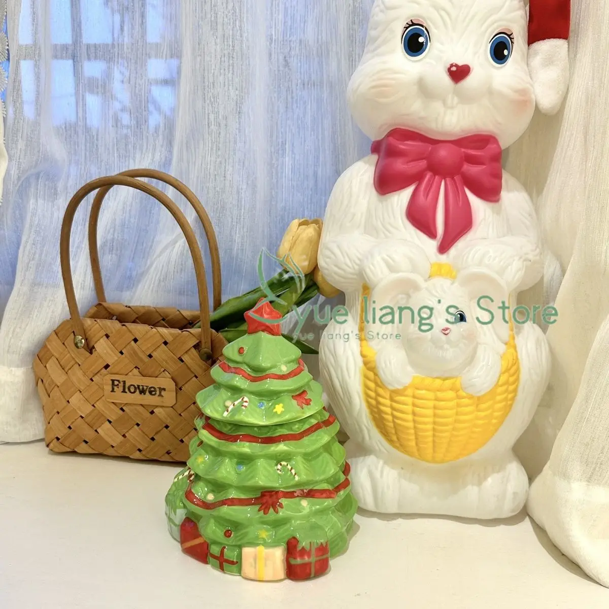 Праздничная Рождественская банка для хранения с крышкой орехов конфет банок