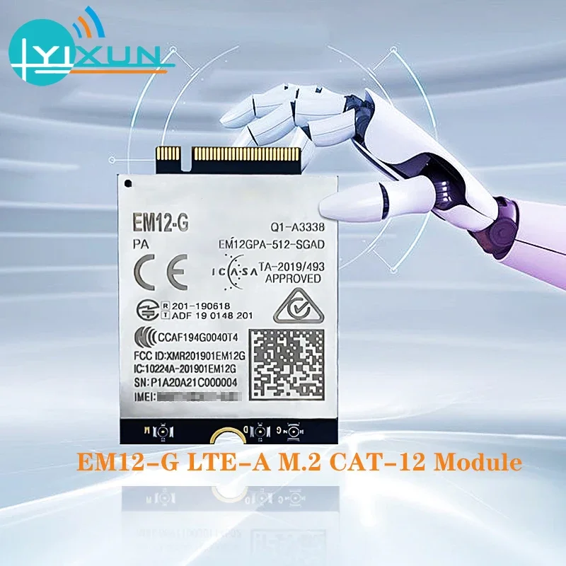Фото Новый модуль Quectel EM12-G EM12 LTE-A Cat12 B1/B2/B3/B4/B5/B7/B8/B9/B12/B13/B14/B17/B18/B19/B20/B21B25/B26/B28/B29/B30/B32/B66 №1