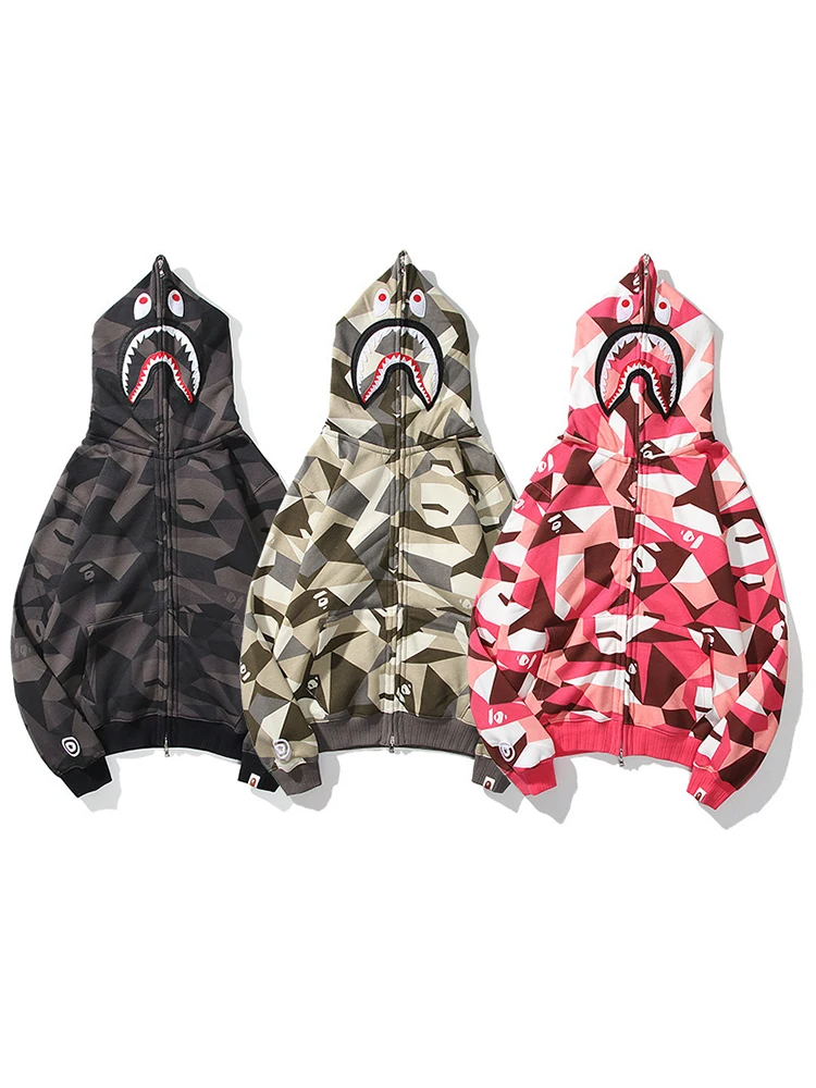 

Новинка 2023, осенне-зимний мужской свитер с квадратной камуфляжной подкладкой, мужская хлопковая Повседневная куртка с капюшоном, толстовка на молнии