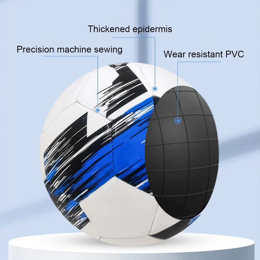 Профессиональный футбольный мяч официальный размер 5 ПВХ с машинной строчкой