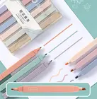 6 шт.компл. Моранди стиль сладкий и соленый двойной хайлайтер милый маркер INS набор гелевых ручек Канцелярские Принадлежности для учебы