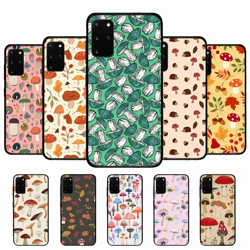 

Minimalist Graffiti Line Mushroom Phone Case for Samsung S10 21 20 9 8 plus lite S20 UlTRA 7edge