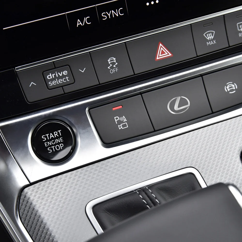 Наклейка для салона автомобиля никелевая Эмблема приборной панели LEXUS RX300 RX330 RX350