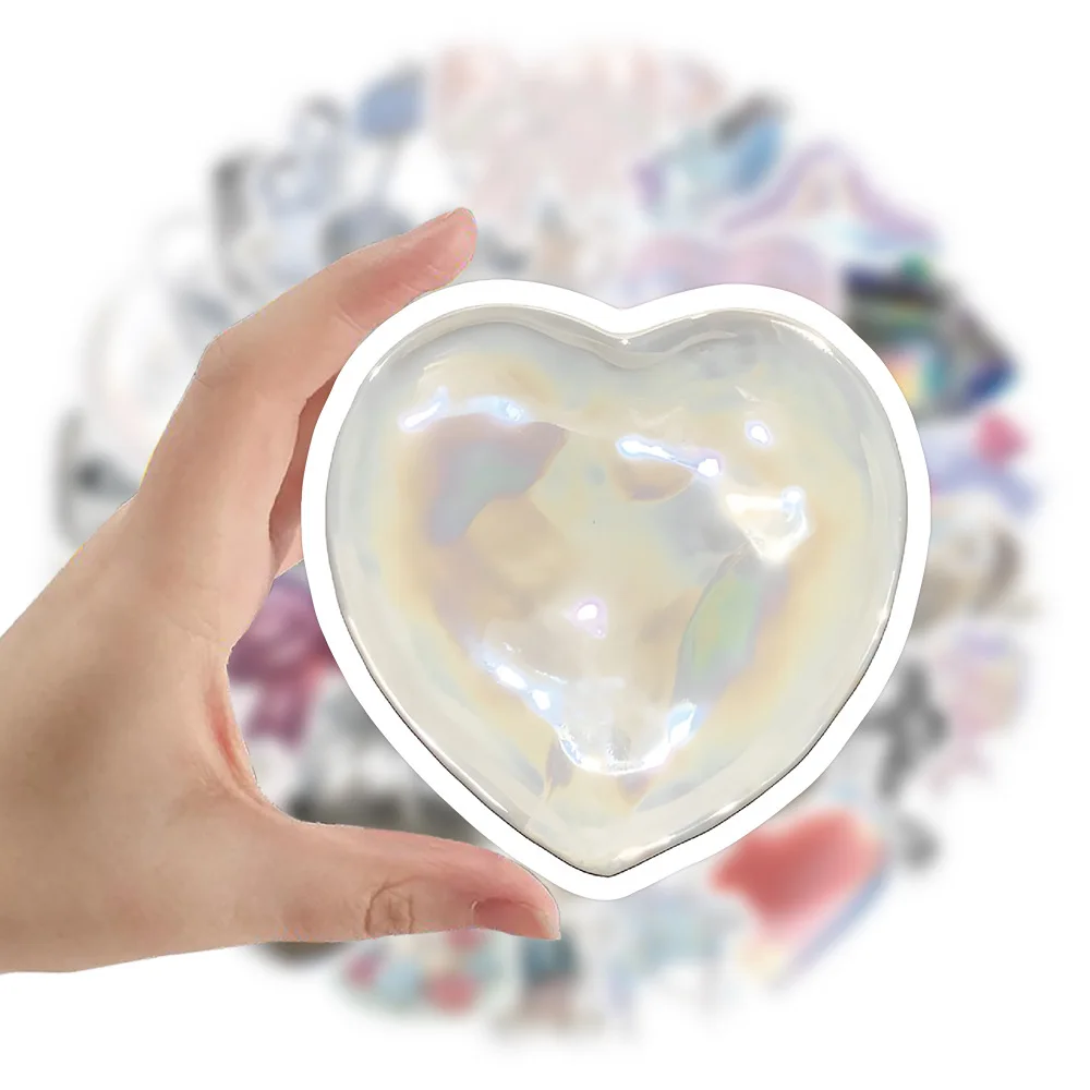 

10/30/63 шт., блестящие серебристые и Розовые наклейки