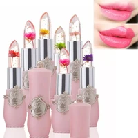 6 colors flower jelly transparent waterproof discoloration lipstick god lips temperature discoloration lasting lipstick
