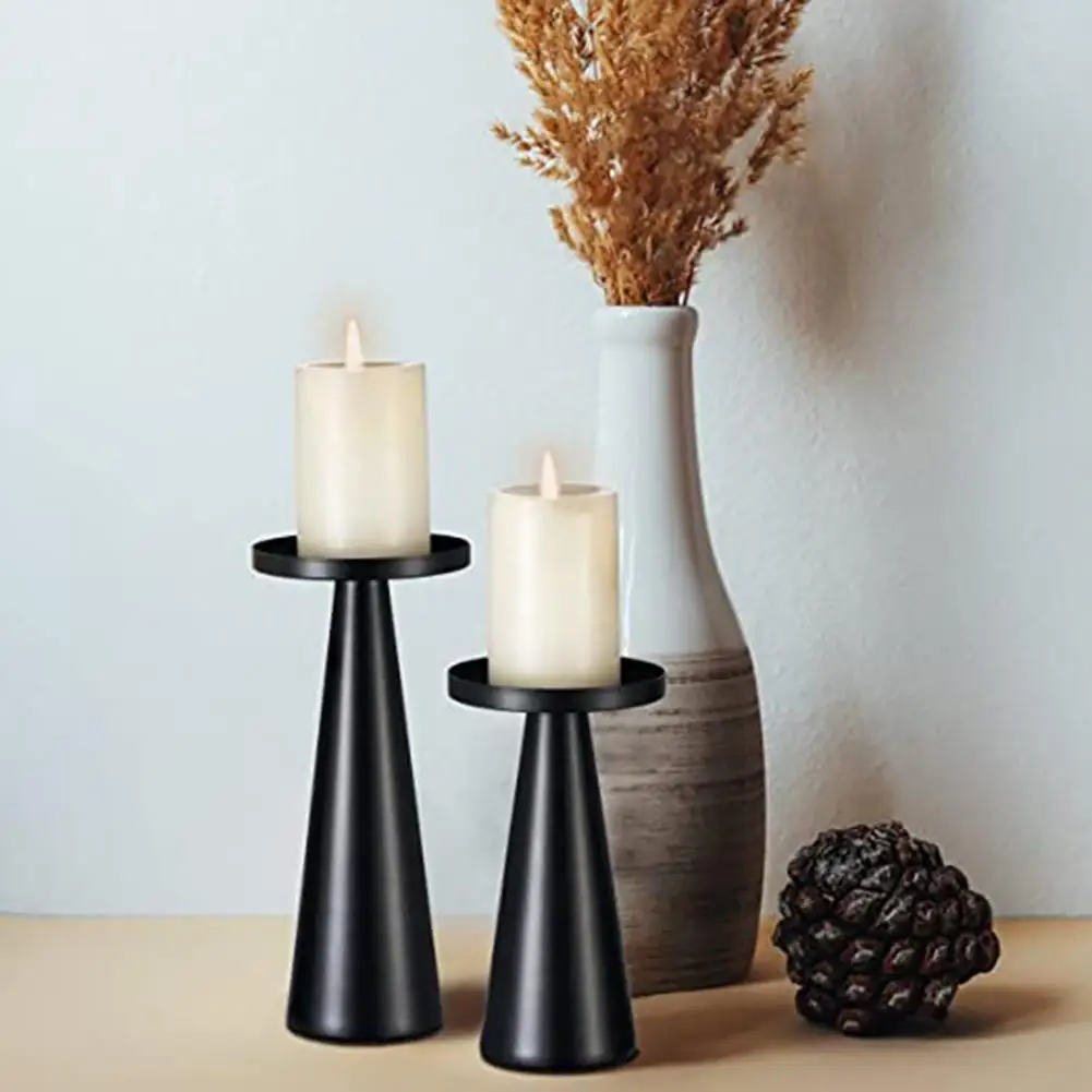 

2pcs Vintage Candle Holder Set Decorative Candlestick Holder For Candlelit Dinner Wedding Decorations Dining Table Decor
