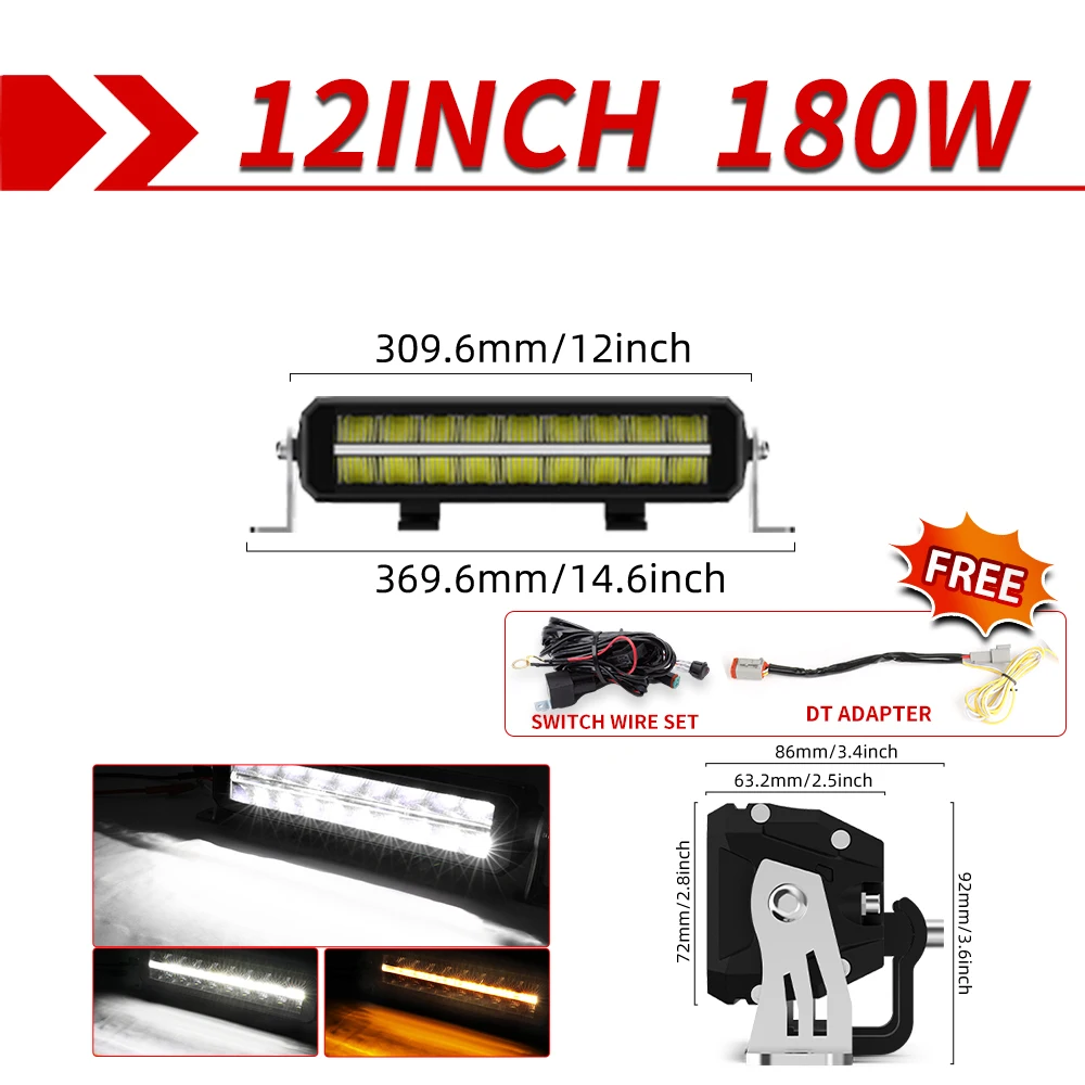 

CO LIGHT 52-дюймовая светодиодная панель, двухрядный комбинированный луч для вождения повеням, супер яркий внедорожный антибликовый безвинтовой рабочий свет IP69