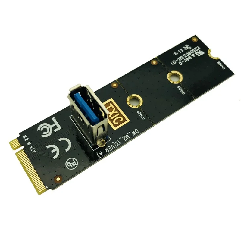 

M.2 to PCI-E X16 Slot Transfer Card Mining Pcie Riser Card VGA Extension Cable