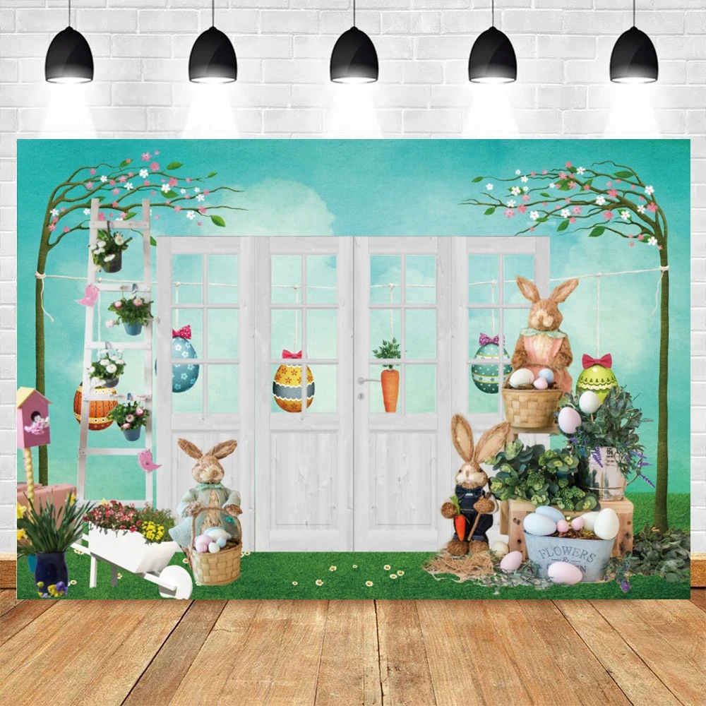 

Фотофон для детской фотосъемки с изображением двери и душа