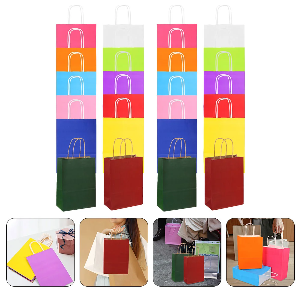 

24pcs Paper Gift Bags with Handles Kraft Paper Gift Bags Papers Jewelry Bags Gift Wrap Bags