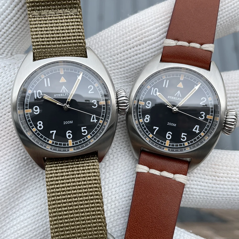 STEELFLIER SF745 Синтетическое сапфировое зеркало VH31 Кварцевые часы Швейцарские