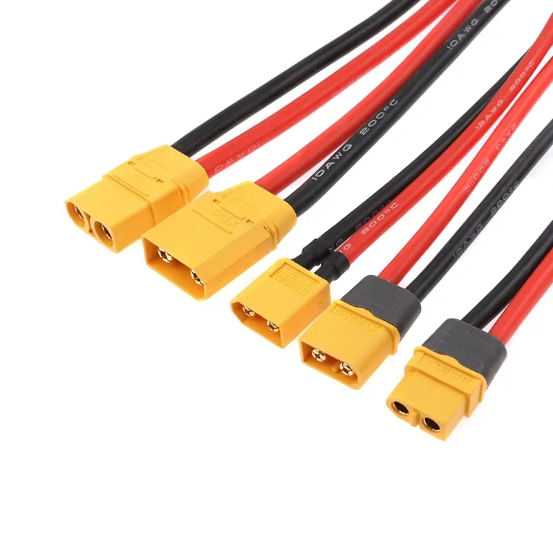 Фото 1 шт. зарядное устройство для радиоуправляемого аккумулятора 18 AWG 16AWG 12AWG 10AWG XT60 XT90 EC5 штекер «папа-мама» удлинитель, разъем провода 10 см/20 см/30 см №3