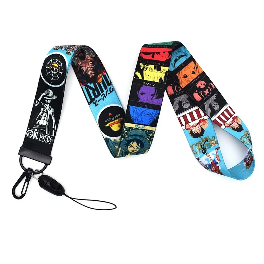 luffy keychain one piece anime trinkets accessories phone charm work id card bag backpack lanyard cartoon women jewelry men gift free global shipping