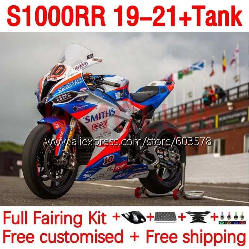 

+Tank OEM Injection For BMW S1000 S 1000RR 1000 S-1000 RR S1000RR 19 20 21 S1000-RR 2019 2020 2021 Fairing 172No.98 blue stock