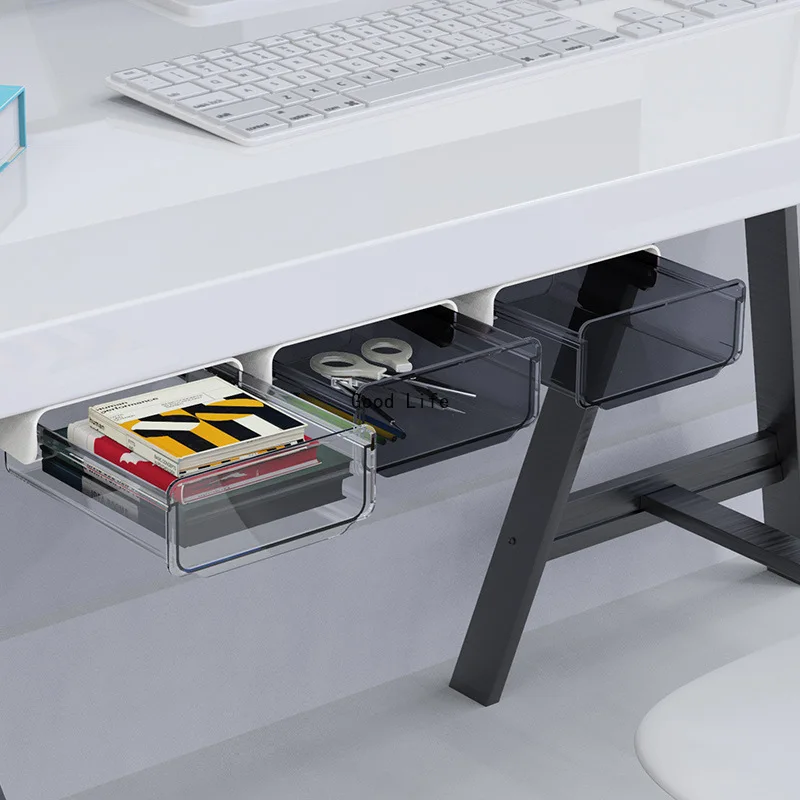 

Drawer Pencil Tray Self-Adhesive Hidden Organizer Pen Box Barrel Sundries Storage Box Storage Drawers Office Drawer Organizer