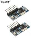 QIACHIP 2PCS 433mhz RF Receiver Learning Code Decoder Module 433MHZ Wireless 4 CH Output For Remote Controls 1527 Encoding
