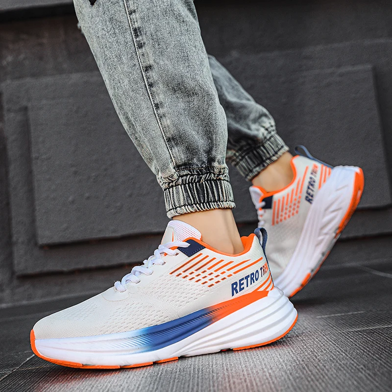 Men Running Shoes Marathon Outdoor Road Sport Shoes Stable Support Shock-relief Ultralight Rebound Sneaker Women Tenis Masculino