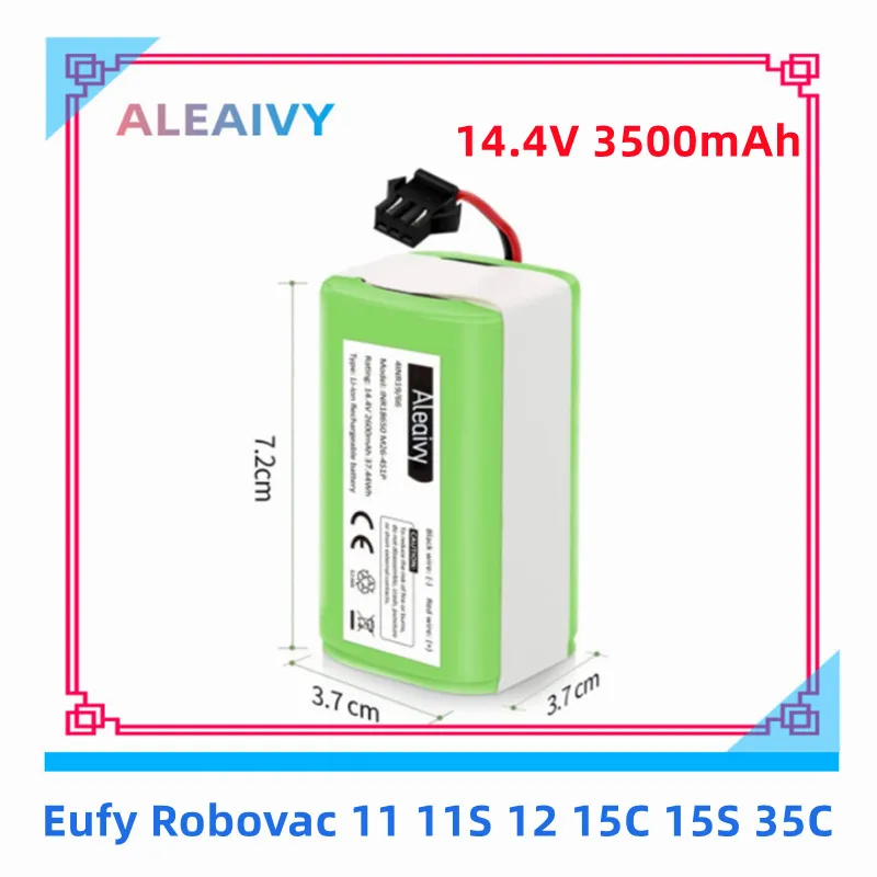 

Литий-ионный аккумулятор 14,4 В 3500 мАч 18650 для Conga 990 Ecovacs Deebot N79 N79S DN622, Eufy Robovac 11 11 11S 12 15C 15S 35C