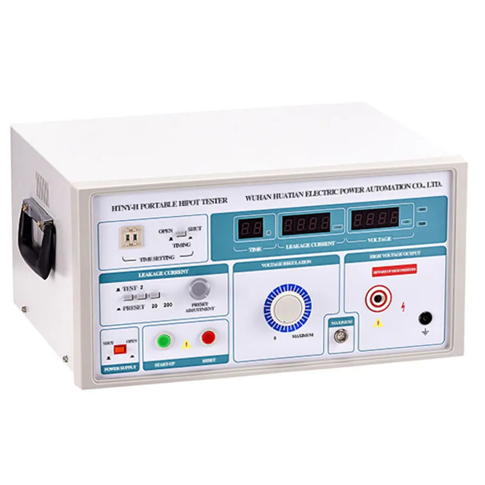 

HTNY-H Withstanding Voltage Tester 5kV AC Hipot Tester High Voltage Electrical Safety Compliance Analyzer