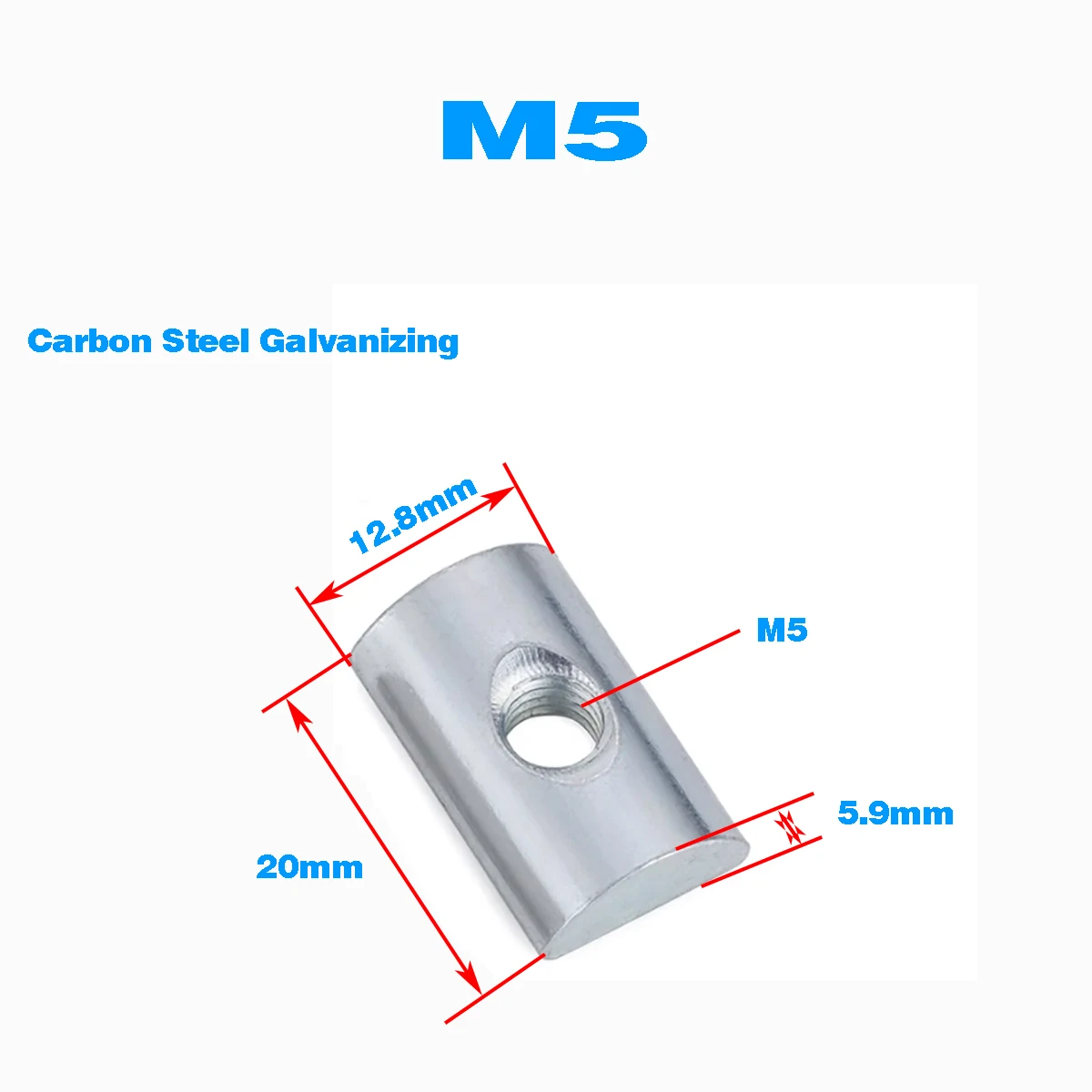 

Гайки и крышки из углеродистой стали M4-M8