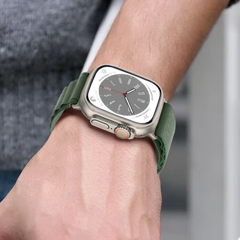 Alpine Loop for Apple Watch band 49mm 45mm 44mm 42mm 41mm 40mm 38mm Sport nylon single strap G-hook for iWatch Utra 8 7 6 5 se 4