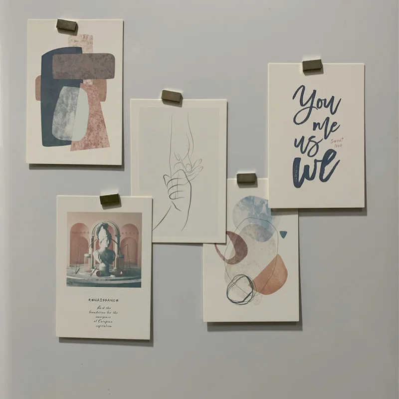 

5 шт./компл. простой стиль литературная Фотокарточка из материала для учетной записи в винтажном стиле настенное настольное украшение фон Фотокарточка