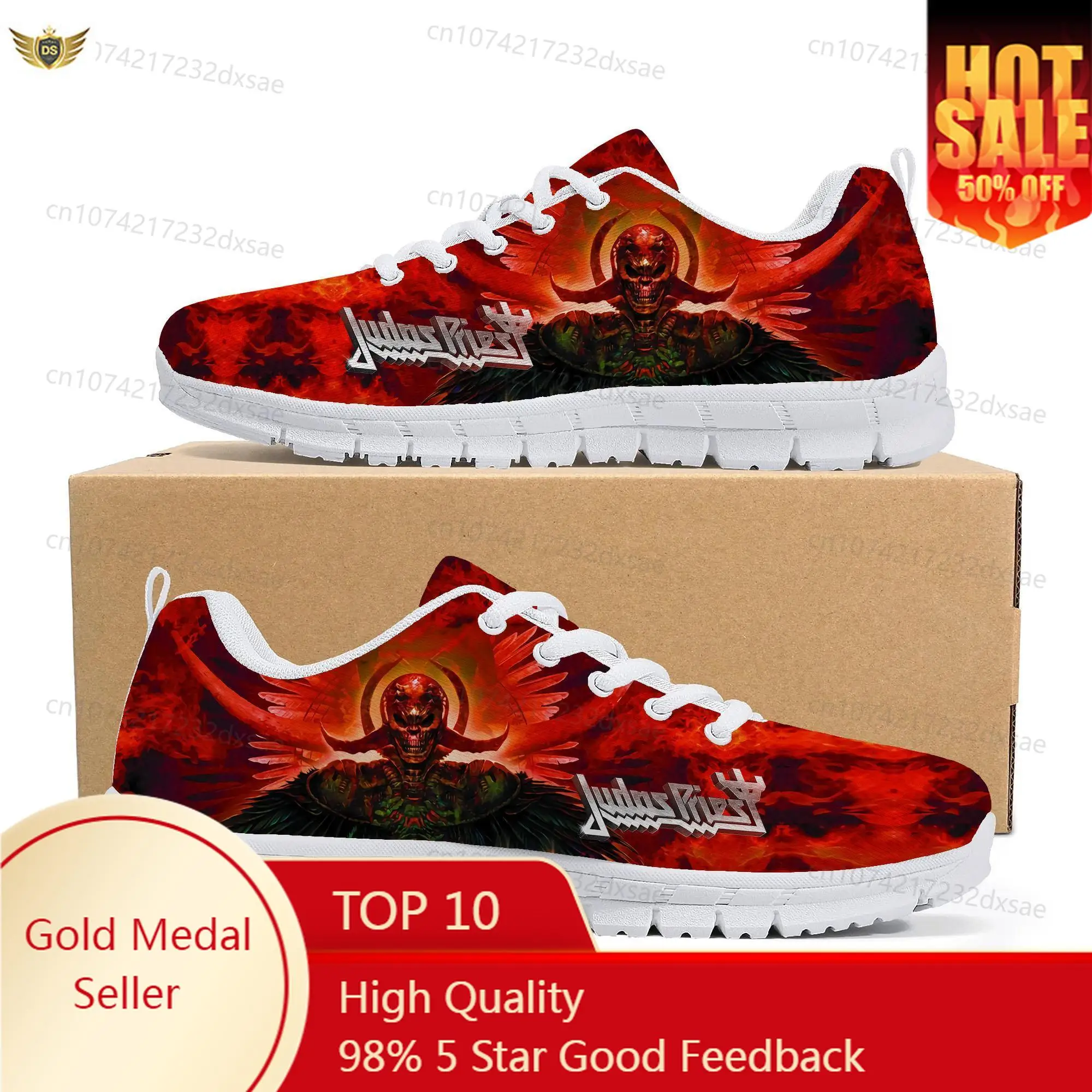 

Judas Priest Heavy Metal Rock Band Sports Shoes Mens Womens Teenager Children Sneakers Casual Custom High Quality Couple Shoes