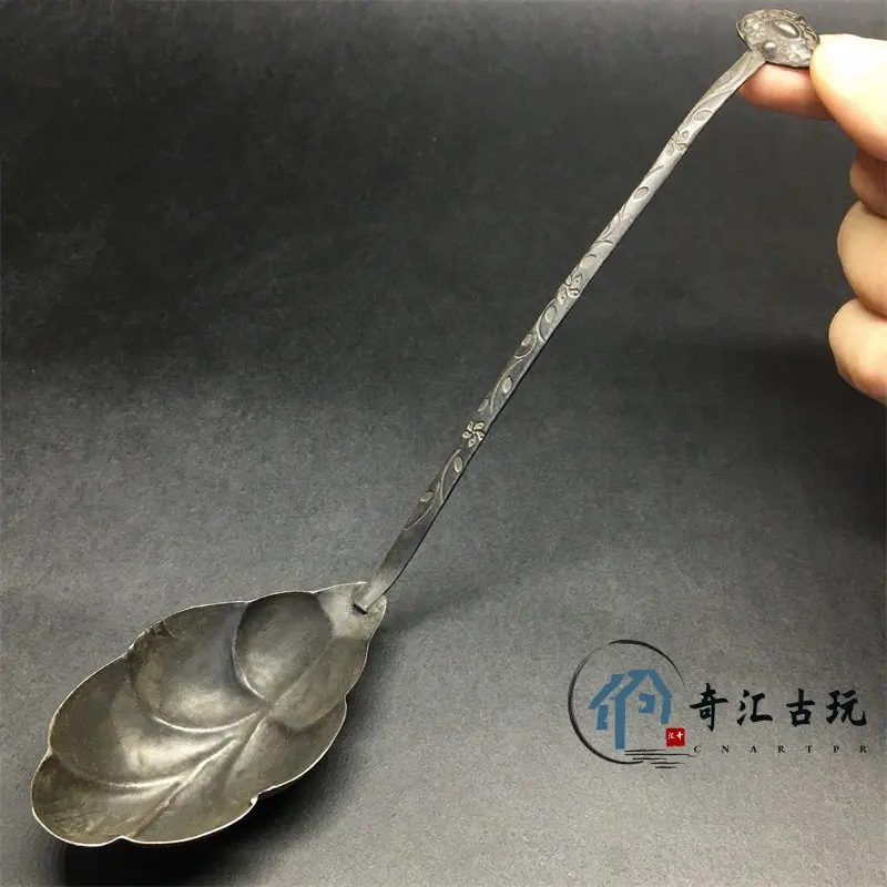 

Antiques Collection Ancient Household Wine Spoon Silver Wine Liquor Buns Long Handle And Wine Flocking Device
